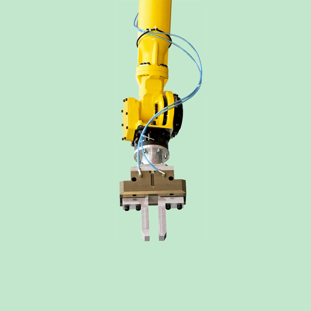 Yellow plant machinery with wires on pastel green background used as part of structured asset finance deal